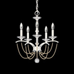 Priscilla Chandelier - White / Bronze Pearl