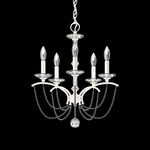 Priscilla Chandelier - White / Dark Grey Pearl