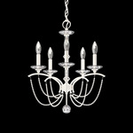 Priscilla Chandelier - White / White Pearl
