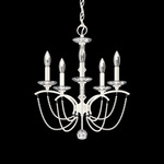 Priscilla Chandelier - White / White Pearl