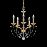 Priscilla Chandelier - Heirloom Gold / Optic Crystal