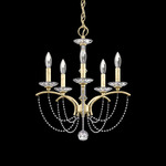 Priscilla Chandelier - Heirloom Silver / Optic Crystal