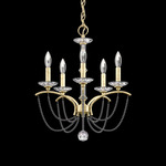 Priscilla Chandelier - Heirloom Silver / Dark Grey Pearl