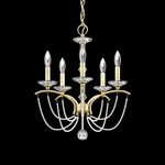 Priscilla Chandelier - Heirloom Silver / White Pearl