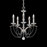 Priscilla Chandelier - Antique Silver  / Optic Crystal