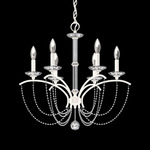 Priscilla Chandelier - White / Optic Crystal