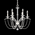 Priscilla Chandelier - White / White Pearl