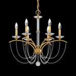 Priscilla Chandelier - Heirloom Gold / Optic Crystal