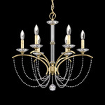 Priscilla Chandelier - Heirloom Silver / Optic Crystal