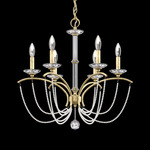Priscilla Chandelier - Heirloom Silver / White Pearl