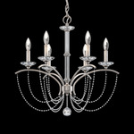 Priscilla Chandelier - Antique Silver  / Optic Crystal