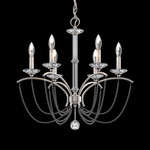 Priscilla Chandelier - Antique Silver  / Dark Grey Pearl