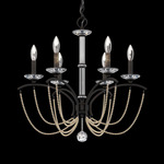 Priscilla Chandelier - Black / Bronze Pearl