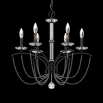Priscilla Chandelier - Black / Dark Grey Pearl