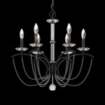 Priscilla Chandelier - Black / Dark Grey Pearl