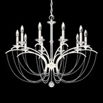 Priscilla Chandelier - White / Optic Crystal