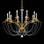 Priscilla Chandelier - Heirloom Gold / Optic Crystal