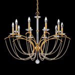 Priscilla Chandelier - Heirloom Gold / Bronze Pearl