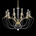 Priscilla Chandelier - Heirloom Silver / Optic Crystal