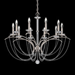 Priscilla Chandelier - Antique Silver  / Optic Crystal