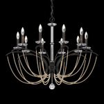 Priscilla Chandelier - Black / Bronze Pearl