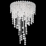 Chantant Long Ceiling Light - Stainless Steel / Optic Crystal
