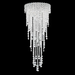 Chantant Long Ceiling Light - Stainless Steel / Optic Crystal