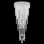 Chantant Long Ceiling Light - Stainless Steel / Radiance Crystal