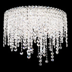 Chantant Round Ceiling Light - Stainless Steel / Optic Crystal