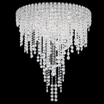 Chantant Tier Round Ceiling Light - Stainless Steel / Radiance Crystal