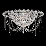 Chrysalita Ceiling Flush Light - Stainless Steel / Radiance Crystal