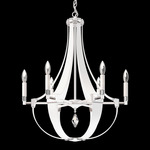Crystal Empire Chandelier - White Pass Leather / Radiance Crystal
