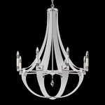 Crystal Empire Chandelier - White Pass Leather / Radiance Crystal