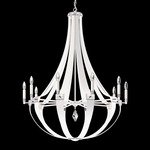 Crystal Empire Chandelier - White Pass Leather / Radiance Crystal