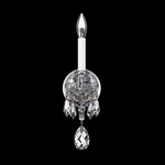 Hamilton Nouveau Wall Sconce - Polished Silver / Heritage Crystal