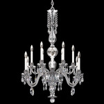 Hamilton Nouveau Chandelier - Polished Silver / Heritage Crystal