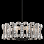 Twilight Chandelier - Antique Silver  / Optic Crystal