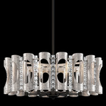 Twilight Chandelier - Antique Silver  / Optic Crystal