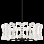 Twilight Chandelier - White / Optic Crystal