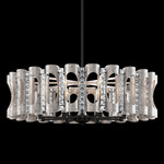 Twilight Chandelier - Antique Silver  / Optic Crystal