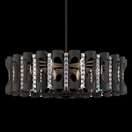 Twilight Chandelier - Black / Optic Crystal