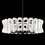 Twilight Chandelier - White / Optic Crystal