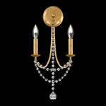 Verdana Wall Sconce - Heirloom Gold / Optic Crystal