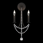 Verdana Wall Sconce - Black / Optic Crystal