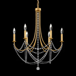 Verdana Chandelier - Heirloom Gold / Optic Crystal