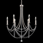 Verdana Chandelier - Antique Silver  / Optic Crystal