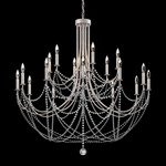 Verdana Grand Chandelier - Antique Silver  / Optic Crystal