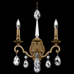 Renaissance Nouveau Wall Sconce - Etruscan Gold / Heritage Crystal