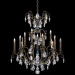 Renaissance Nouveau Chandelier - Heirloom Bronze / Heritage Crystal