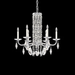 Siena Chandelier - White / Radiance Crystal